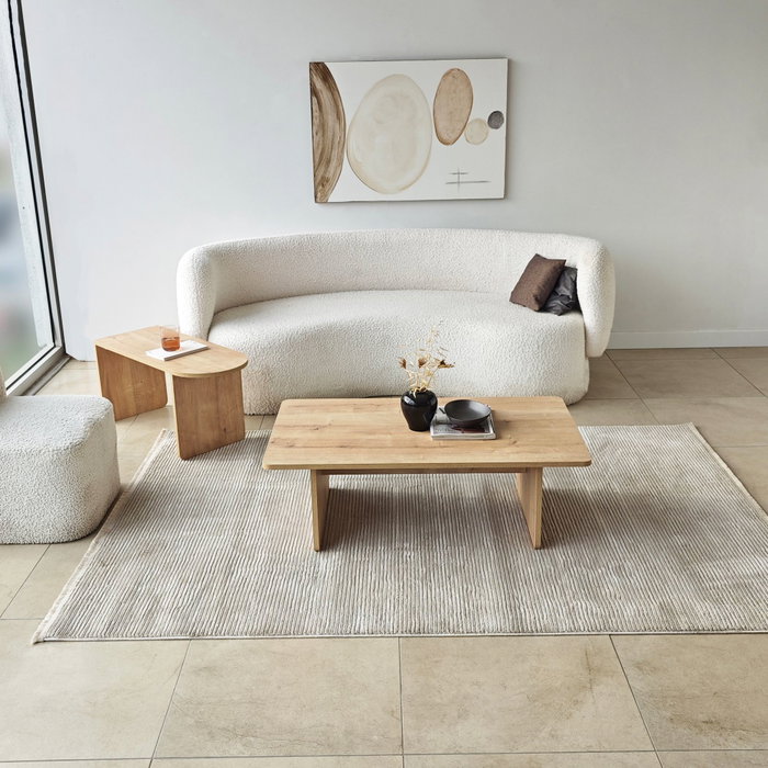 Hanah Home Juego de Mesas de Café Bronce y Roble Zafiro